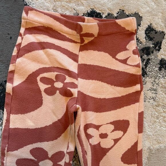 Altar’d State Anna Floral Flare Pants in Terracotta Size Small - Picture 5 of 7